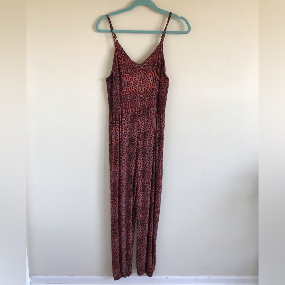 Angie Animal Print Jumpsuit NWT - Picture 2 of 9